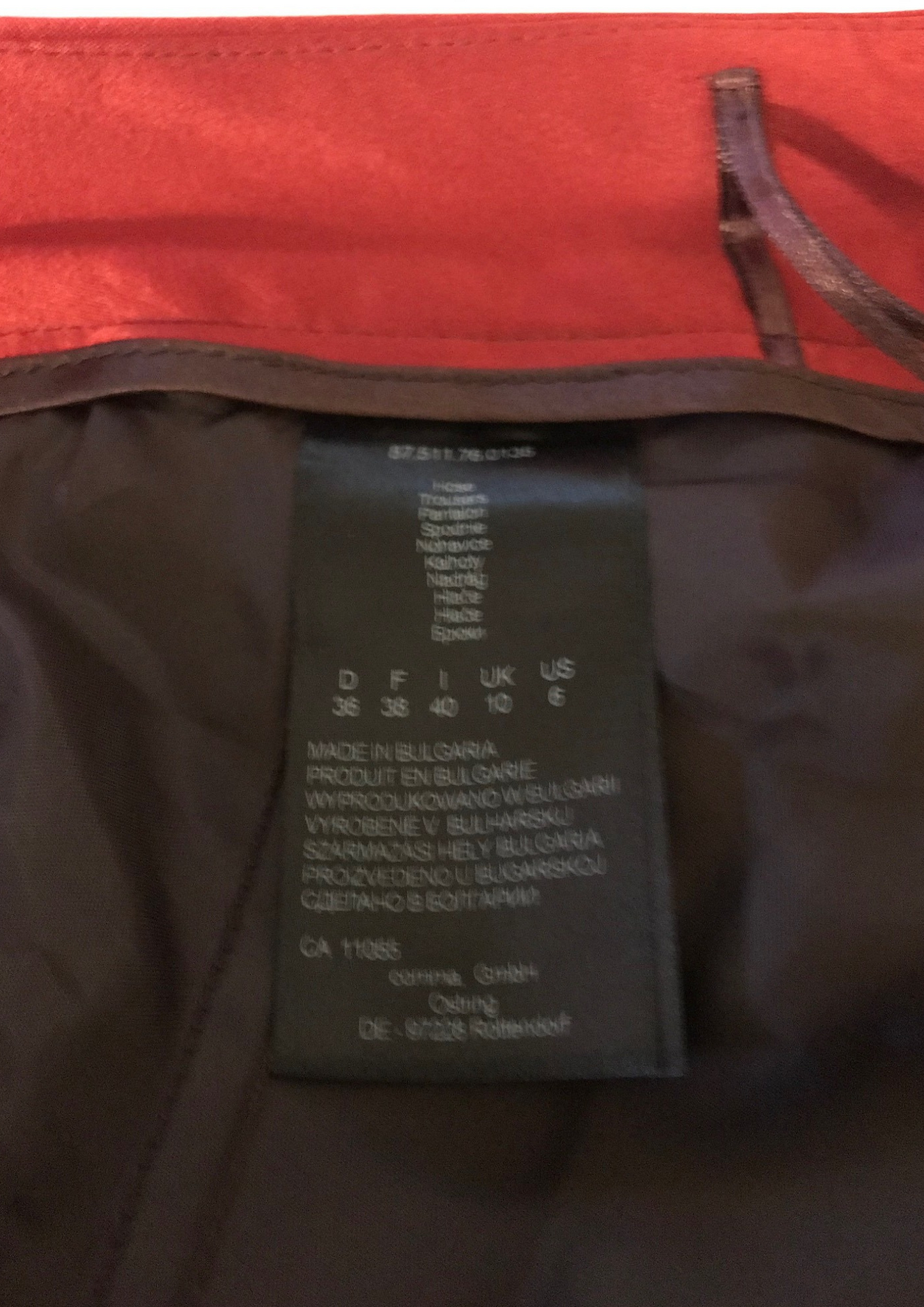 Pantalon à motifs Taille 36