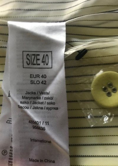 Veste jaune Taille 40