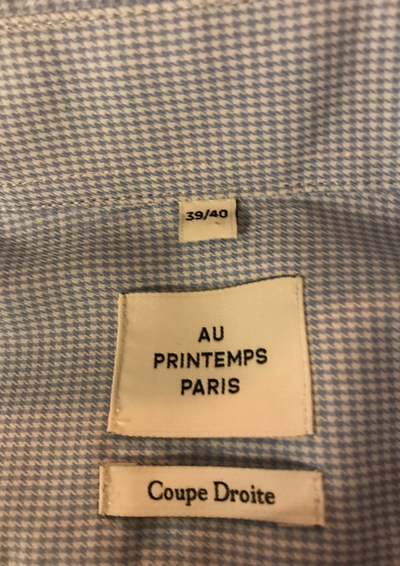 Chemise petits carreaux Taille M (neuve)