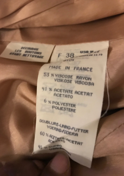 Veste en brocard doré Taille 38