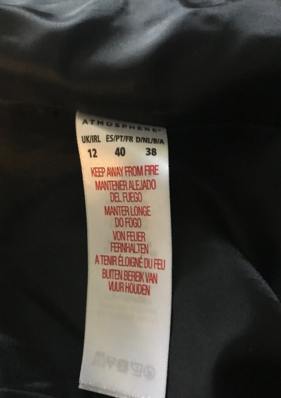 Veste noire Taille 38