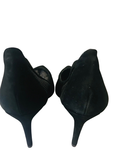 Escarpins en cuir et résille Pointure 39 (Neuf)