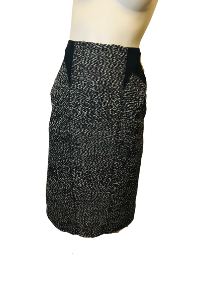 Jupe taille haute en laine mélangée Taille 38