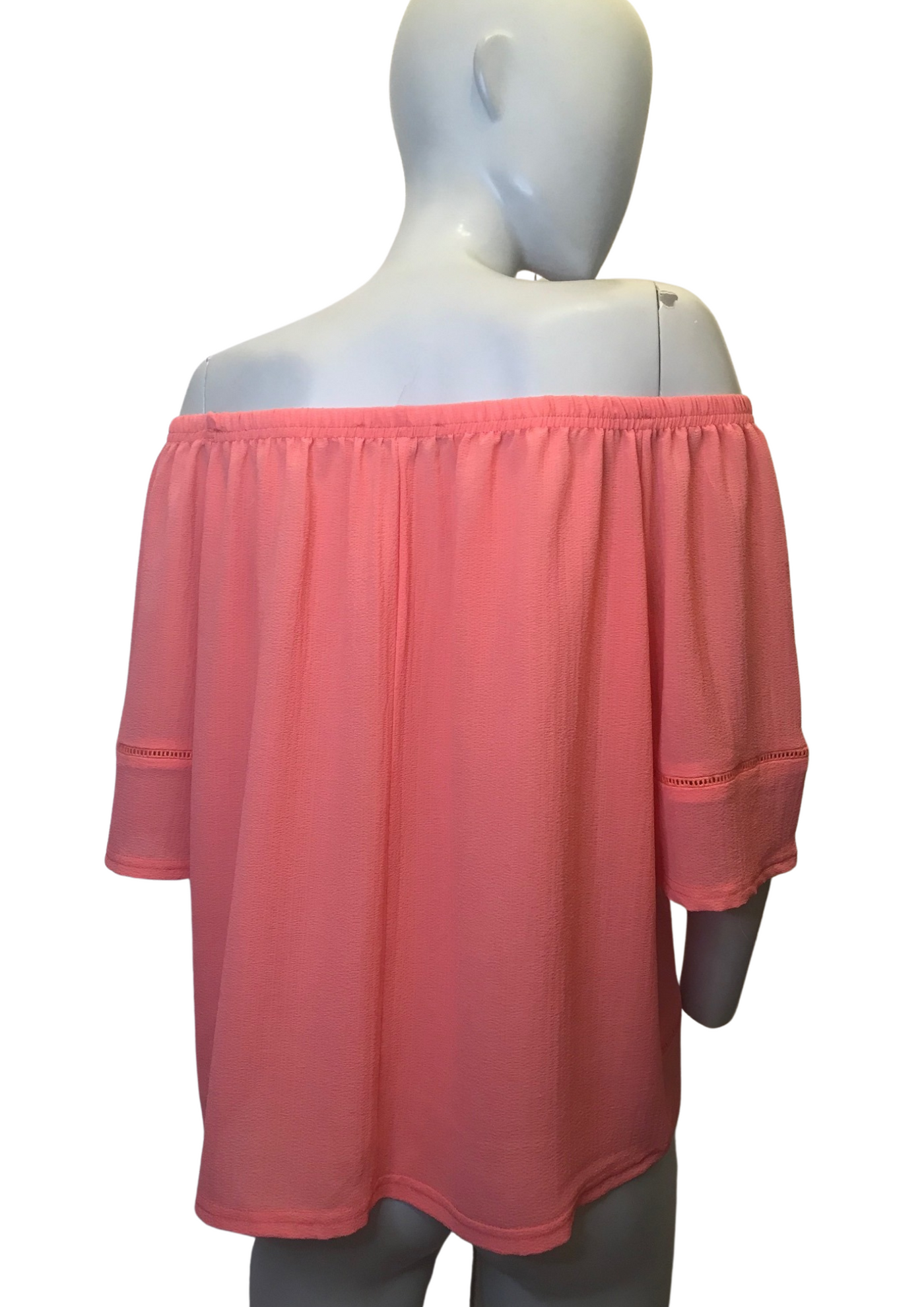 Blouse col carmen corail Taille 44