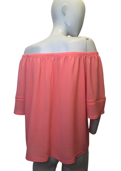 Blouse col carmen corail Taille 44