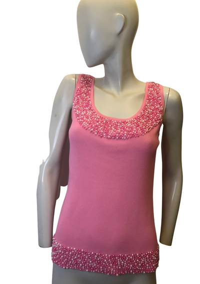Débardeur rose perlé Taille 36