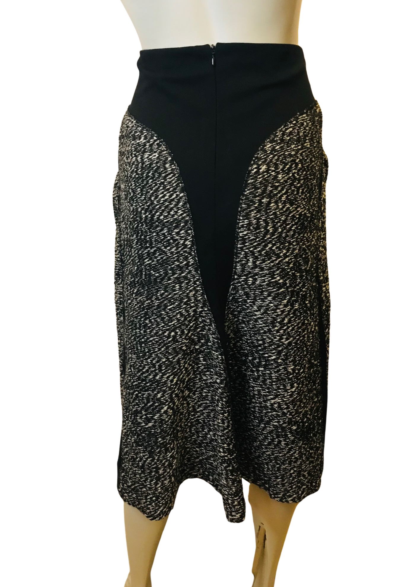 Jupe taille haute en laine mélangée Taille 38