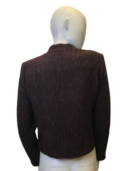Veste marron chinée Taille 36