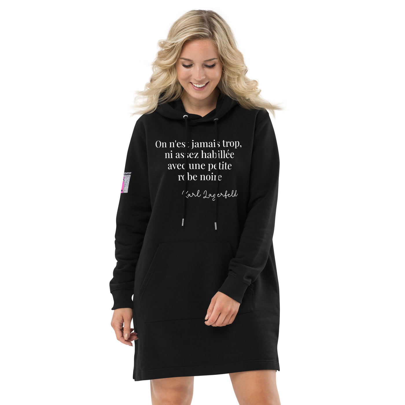 Robe sweat à capuche en coton biologique