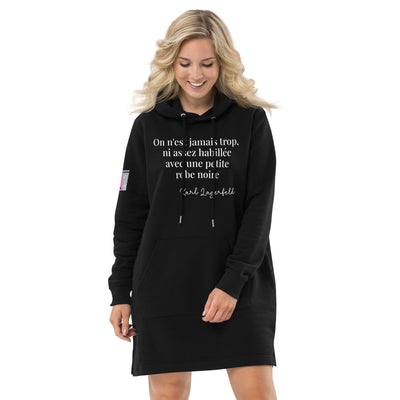 Robe sweat à capuche en coton biologique