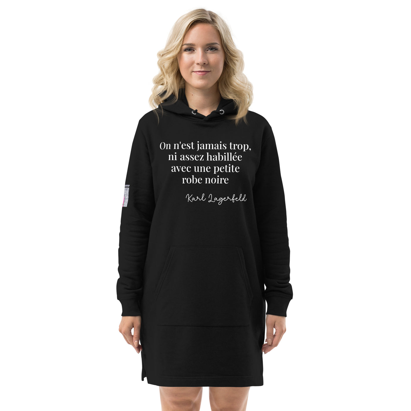 Robe sweat à capuche en coton biologique
