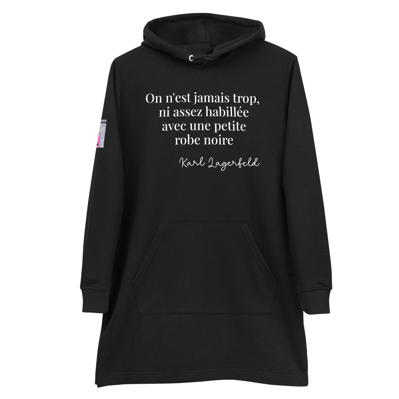 Robe sweat à capuche en coton biologique
