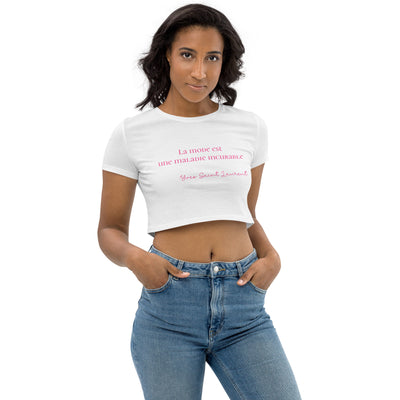 Crop top en coton biologique
