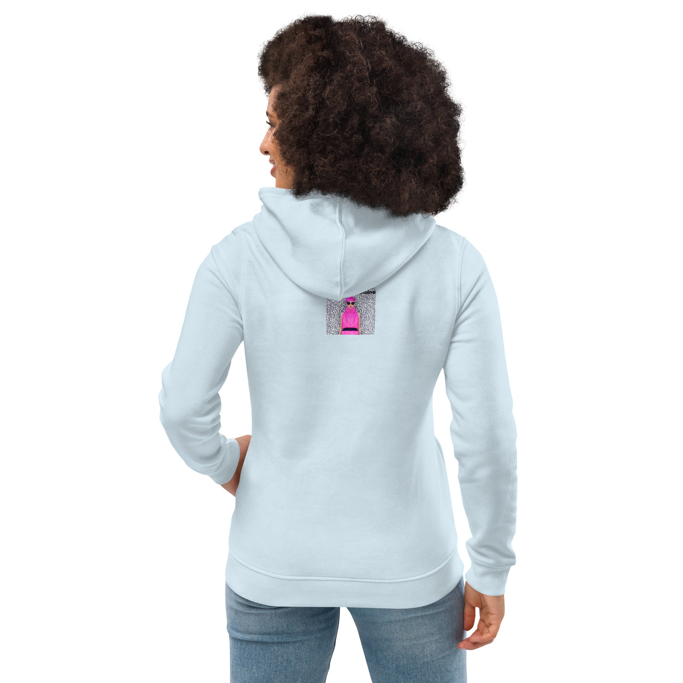 Sweat à capuche ajusté écologique pour femme