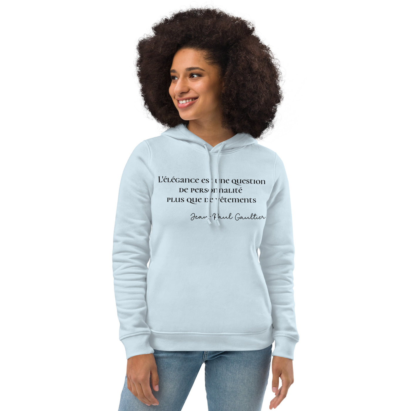 Sweat à capuche ajusté écologique pour femme