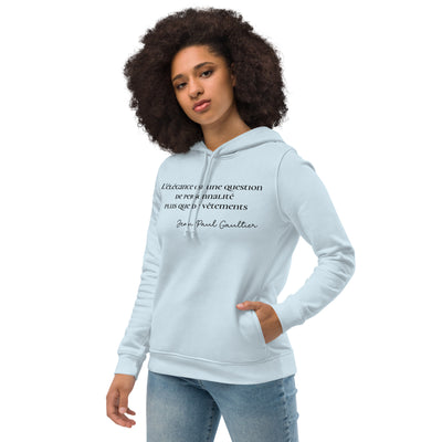 Sweat à capuche ajusté écologique pour femme
