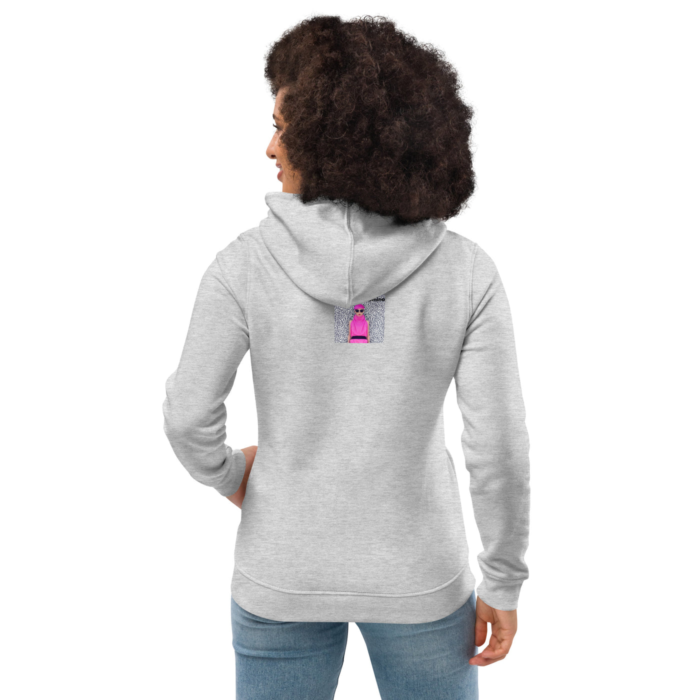 Sweat à capuche ajusté écologique pour femme