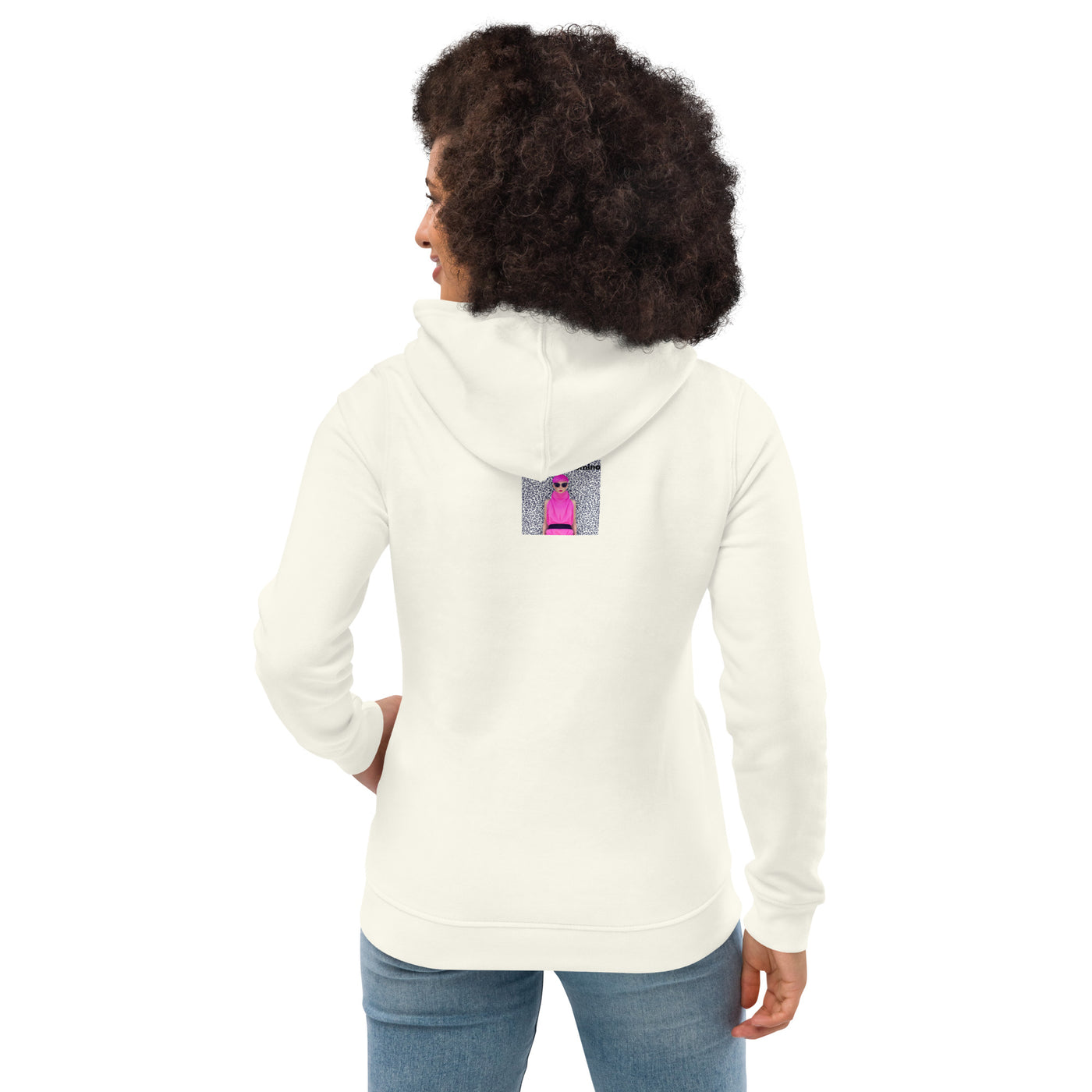 Sweat à capuche ajusté écologique pour femme