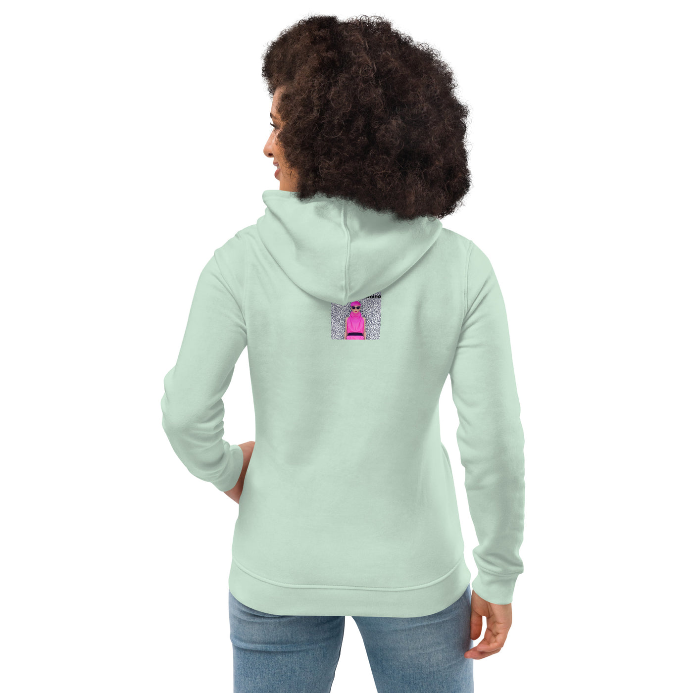 Sweat à capuche ajusté écologique pour femme