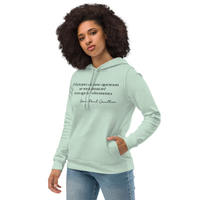 Sweat à capuche ajusté écologique pour femme