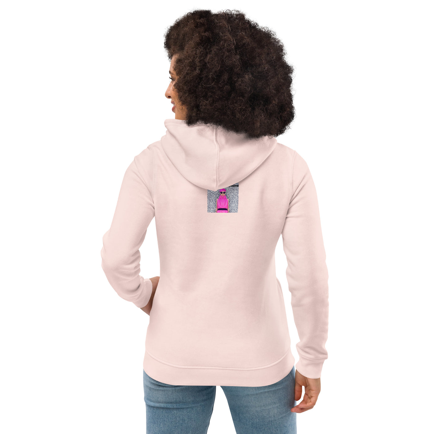 Sweat à capuche ajusté écologique pour femme