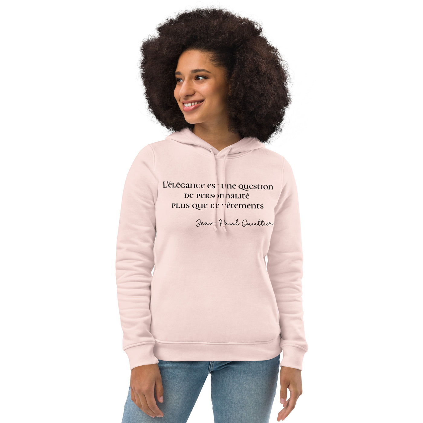 Sweat à capuche ajusté écologique pour femme
