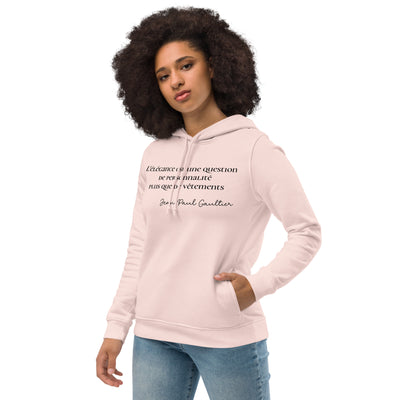 Sweat à capuche ajusté écologique pour femme
