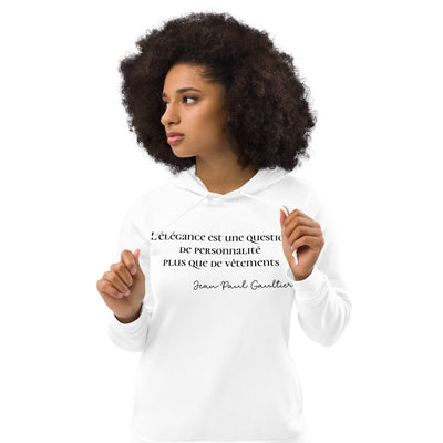 Sweat à capuche ajusté écologique pour femme