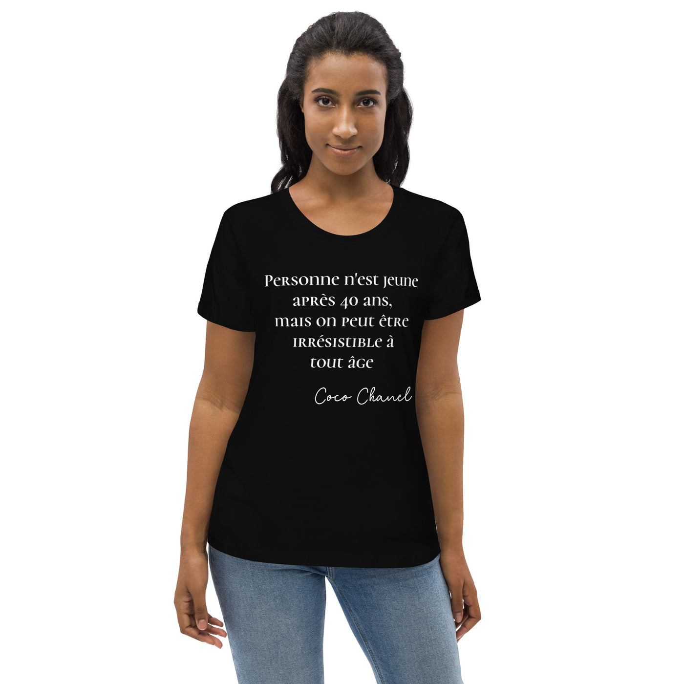 T-shirt moulant en coton biologique