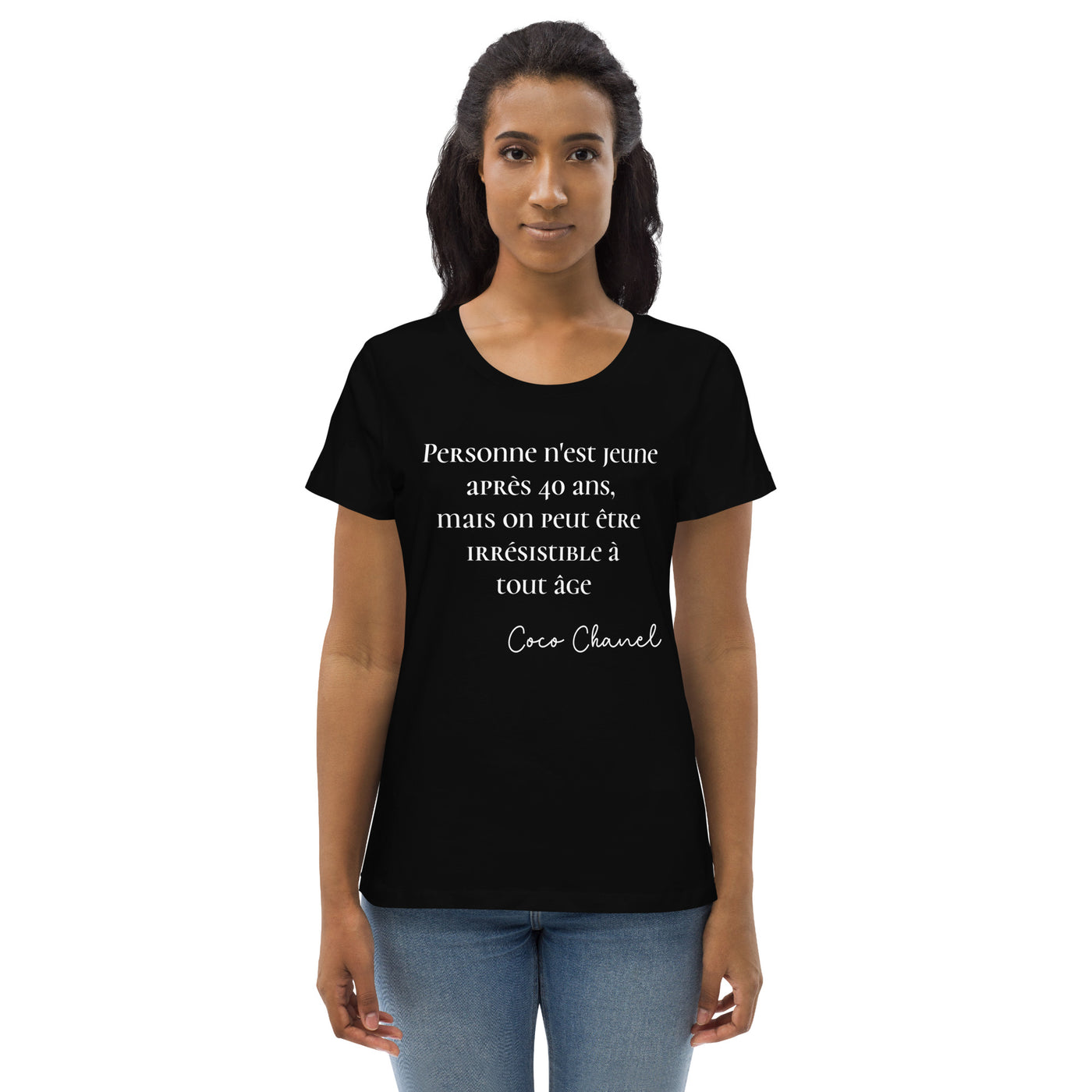 T-shirt moulant en coton biologique