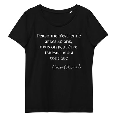 T-shirt moulant en coton biologique