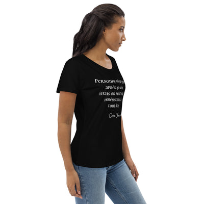 T-shirt moulant en coton biologique