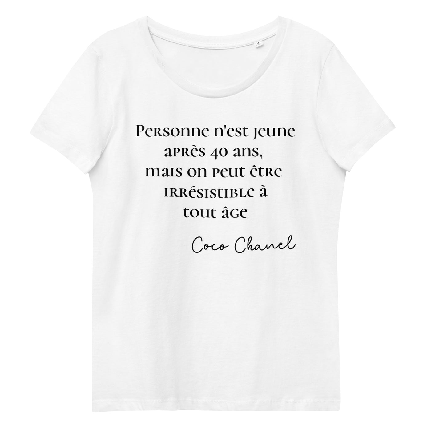 T-shirt moulant en coton biologique